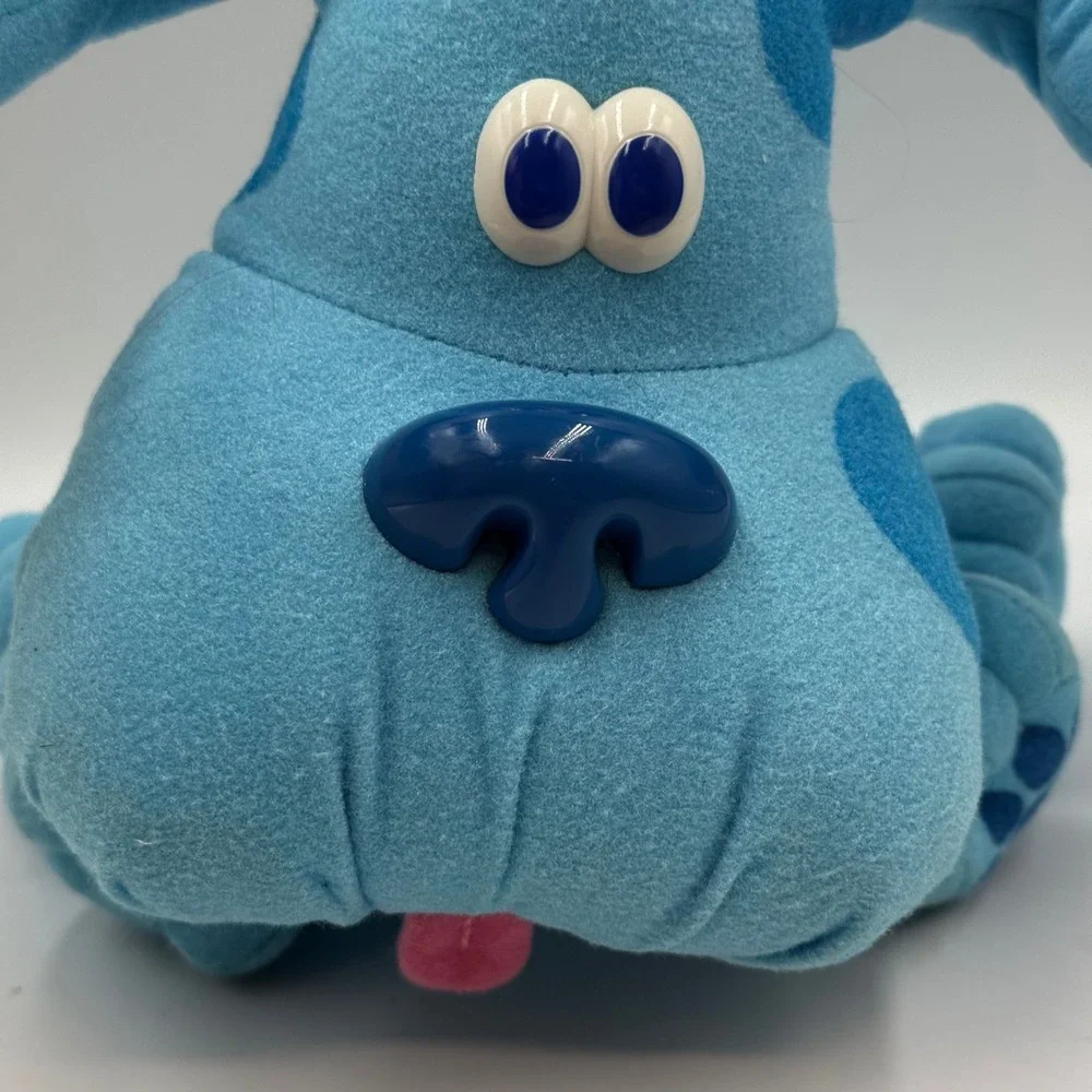 Vintage 1997 Tyco Blues Clues Pose A Blue‎ Plush Dog Posable Ears 39955 8 Inch